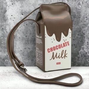 Chocolate Milk Carton purse, shoulder/crossbody strap